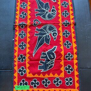Vintage Indian Embroidered Tapestry